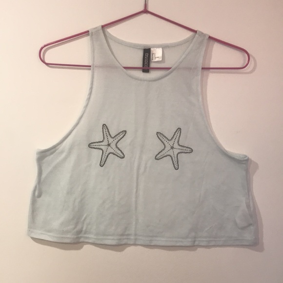 Starfish Mermaid Crop Top - Picture 1 of 7